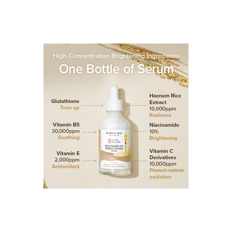 Mary&May [Mary&May]Rice Niacin 10% Triple Vitamin Serum 80ml