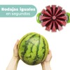 Con Melón o con Sandia. Cortador circular de frutas con