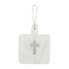 Mud Pie Marble Board With Cross; 9" x 7"