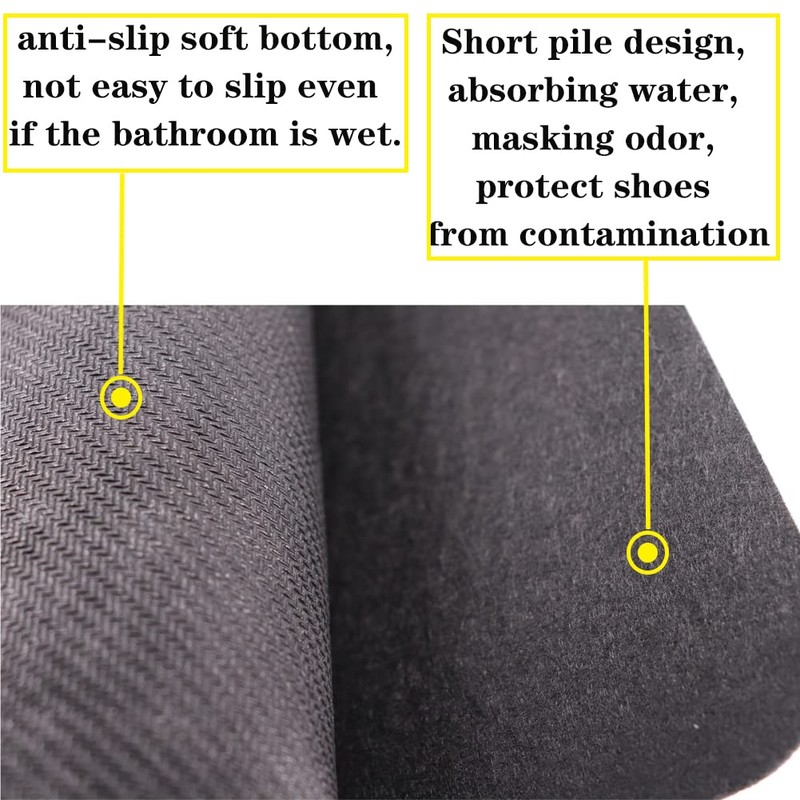 HBGOTL Urinal Mats (12 Pieces) - Non-Slip Water Absorption Deodorization