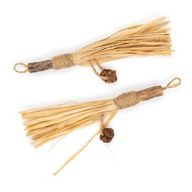 CanadianCat Company Cat Toy Matatabi Sticks with Raffia (Pack of 2)