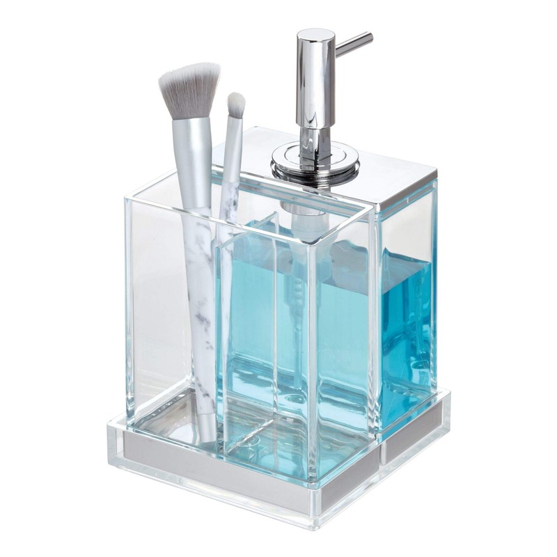 iDesign Set of 3 Bathroom Accessories for Basin, Bathroom Accessories