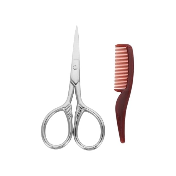 2 Sets Beard Shears Kit Beard Trimming Scissors with Comb