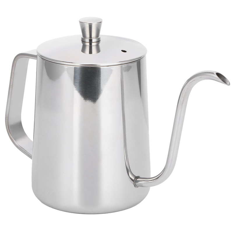 600ml Coffee Drip Kettle 304 Stainless Steel Slender Spout Thicken