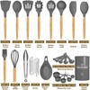 Umite Chef Kitchen Cooking Utensils Set, 33 pcs Non-stick Silicone