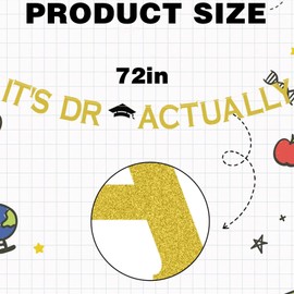 Congratulations on Your Doctorate Degree Grad Party Decor, Pink Graduation Decorations, Grad Party Decorations, Theme Party Decor Graduation Banner Decorations Supplies for Indoor and Outdoor