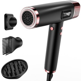 Hair Dryer with Diffuser, Dual Voltage Travel Blow Dryer,0.77 lb