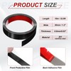 MECCANIXITY Black Trim Peel and Stick, Self Adhesive Mirror Trim