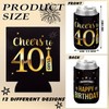 Umigy 48 Pcs 40th Birthday Can Sleeve to 40 Years