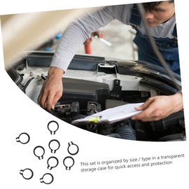 iplusmile 225pcs Assortment Set Retaining Clips Transparent Storage Box for Easy Organization Smooth for Home and Shop Use