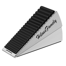 HiluesFamely Heavy Duty Door Stopper - 3 inch Large Door stoppers for Bottom of Door Wedge Outdoor Tall Big Exterior gate Stopper Spring doorstops to Keep Door Open and no Drilling