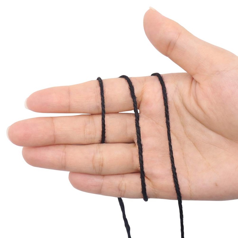 Tenn Well Black Jute Twine, 656 Feet 2mm Jute Rope