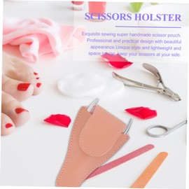TOVINANNA 2sets Protective Case for Nail Clippers Nail Scissors Pouch Pedicure Scissors Bag Small Size Scissor Holder Manicure Cuticle Clippers Trimmer Cuticle Scissors Bag Scissor 5pcs*2