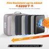 Nacial 5200℉ Fireproof Document Box with Lock, Expandable Document Organizer,