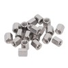 20 Pcs Hex Coupling Nut M8x1.25 L15mm 304 Stainless Steel