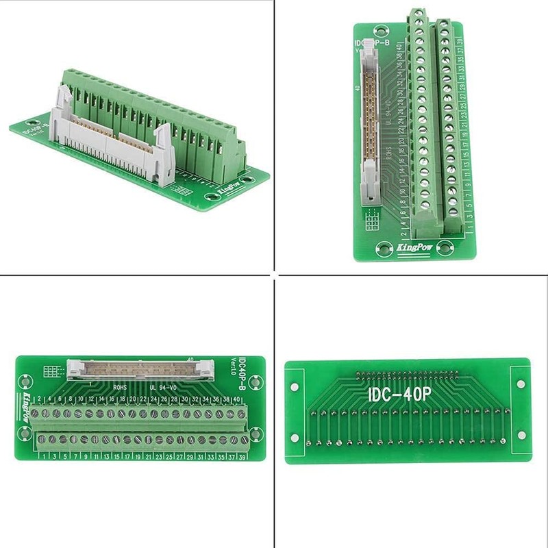 Peakloong IDC40P 40Pin Connector Strip Breakout Board Terminal Block Plug