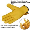 SAWANS Leather Working Gloves Work Gardening Gloves Thorn Proof Garden