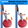MUTUACTOR Updated Super Strong Magnetic Hooks,40lbs Anti-Scratch Large Garage Hooks