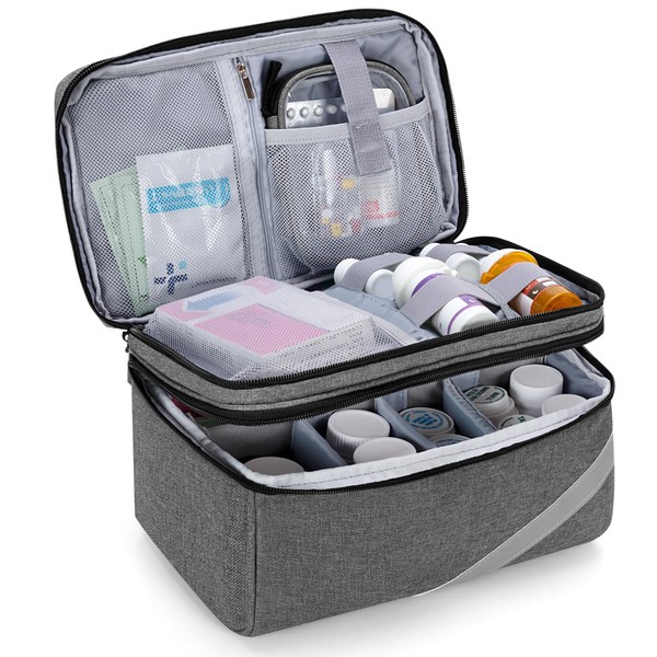 Trunab Medicine Storage and Organizer Bag Empty, Pill Bottle Organizer