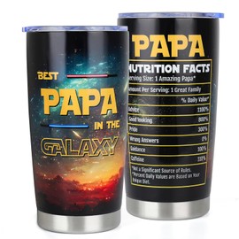 DECZHIYU Papa Gifts, Papa Fathers Day Gift, 20oz Tumbler Birthday Gifts for Papa from Grandkids, Papa Birthday Gifts from Granddaughter, Best Papa Christmas Gifts from Grandchildren