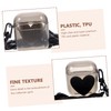 Operitacx Portable Earphone Case with Chain Stylish TPU Shell for