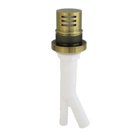 Kingston Brass KA421AB Trimscape Dishwasher Air Gap, 8-15/16" (L) x 2-7/16" (W) x 2-5/8" (H), Antique Brass