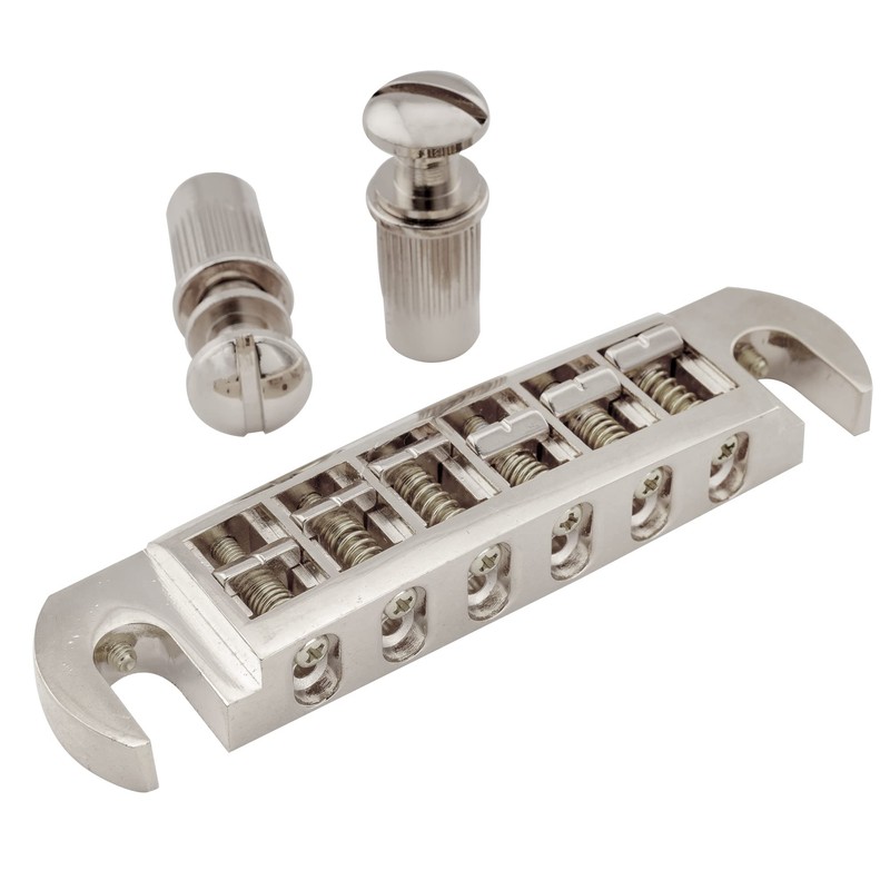 Musiclily Pro 52.5mm Pigtail Style Adjustable Wraparound Bridge Tailpiece for