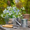 KRONLY Garden Stake Cute Thick Bee Rust Stake Metal Weatherproof