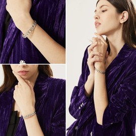 GOLDCHIC JEWELRY Stainless Steel Vintage Women's Open Bracelet 18K Gold-Plated Adjustable Women's / Women's Bracelets Various Styles, Stainless Steel