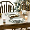 Artoid Mode Holly Eucalyptus Mistletoe Christmas Round Place Mats Set