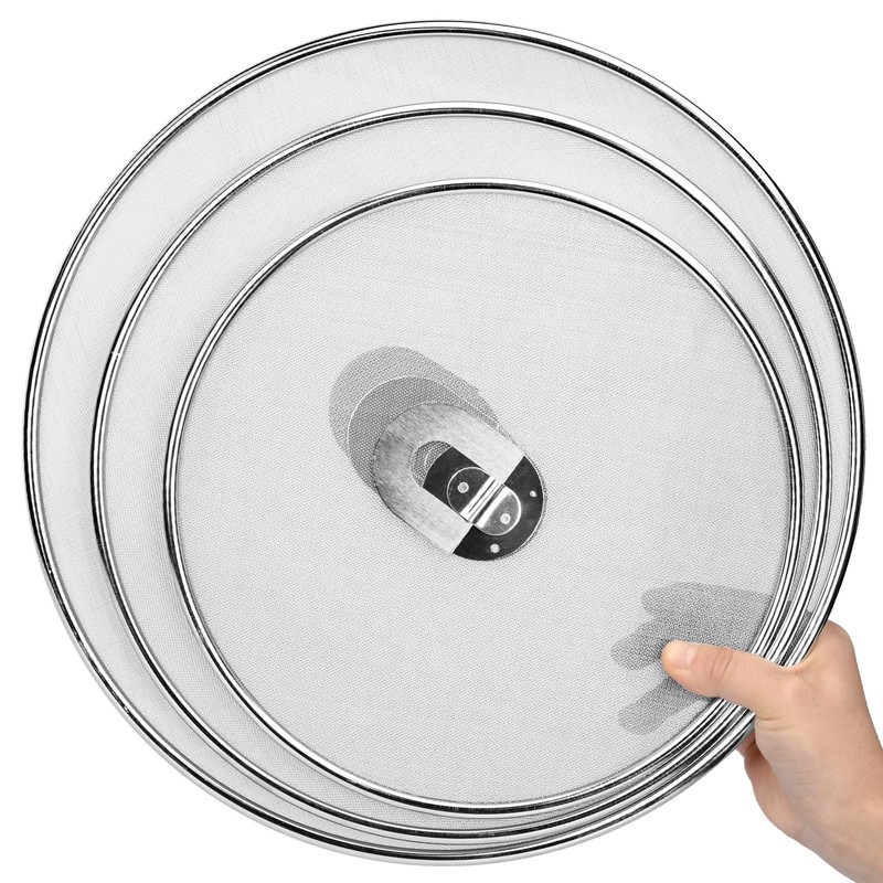 3 Pack Splatter Screen for Frying Pan 13" 11.5" 9.8"