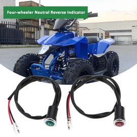 VGOL DC 12 V Motorcycle Neutral Reverse Gear Light Indicator for 90 125 150 200 300 ATVs Red Green Light Pack of 2
