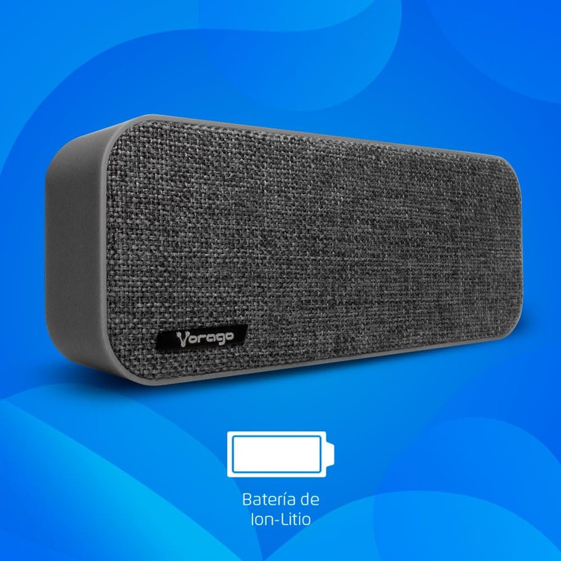 Vorago BSP-150 Bocina Bluetooth 6w Entradas MicroSD Jack 3.5 mm