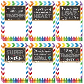 24pcs Teacher Gifts Card Holder, Teacher Appreciation Gifts Cards, Crayon Card Holder (Board)
