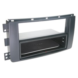 Carmedio Inbay® Smart ForTwo / ForFour 2-DIN Radio Fascia Black
