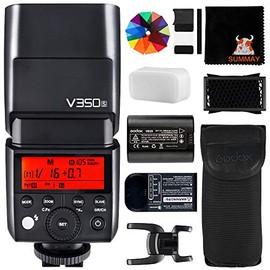 GODOX V350S TTL Flash 1/8000s High Speed Sync Camera Flash with Rechargeable Battery for Sony Camera A7RIII A7RII A7R A77II A7III RX10 A9 A58 A99 A6500 ILCE6000L (V350-S)