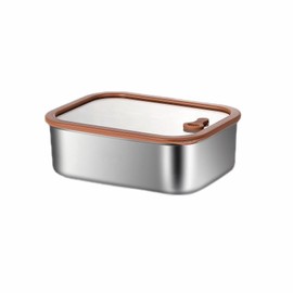 Lumista Premium 304 Stainless Steel Food Containers with Tempered Glass Lids - Durable Meal Prep Containers for Kitchen, Office, Travel (1pc(21 oz))