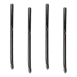 Chain Link Black Ground Post Sleeves | Gound Post Anchors for 1 3/8" OD Pipe Socket (Pack of 4)