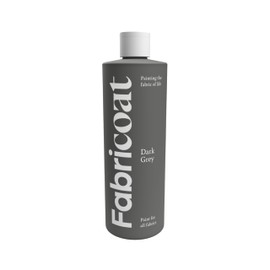 Fabricoat - Fabric Paint for Furniture - 8.5oz / 250ml Dark Grey - Restore or Change the Color of Couches, Chairs, Upholstery, Soft Furnishings, Car Interiors, Clothing, & Footwear