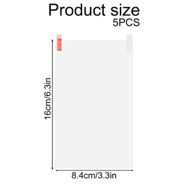 BOXOB 5uds Protector de Pantalla para Elegoo Mars 5 y Mars 5 Ultra, Transparente Película Protectora Antiarañazos Cubierta Reemplazo para Accesorios de Impresora 3D, 16x8,4cm