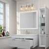 HAHZT Industrial Bathroom Vanity Lights: 3-Lights Silver Brushed Nickel Vintage