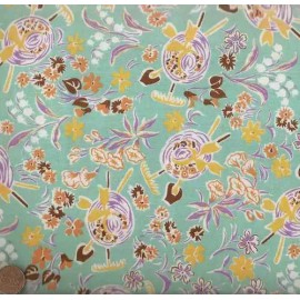 Robert Kaufman Booster Club Garden Party pond floral Kaufman 1930s reproduction fabric