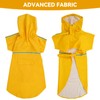 ExploreU Dog Raincoat, Adjustable Water Proof Pet Clothes, Waterproof Lightweight