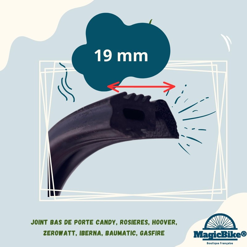 Bottom Seal for Dishwasher Candy, Rosieres, Hoover, Zerowatt, Iberna, Baumatic,