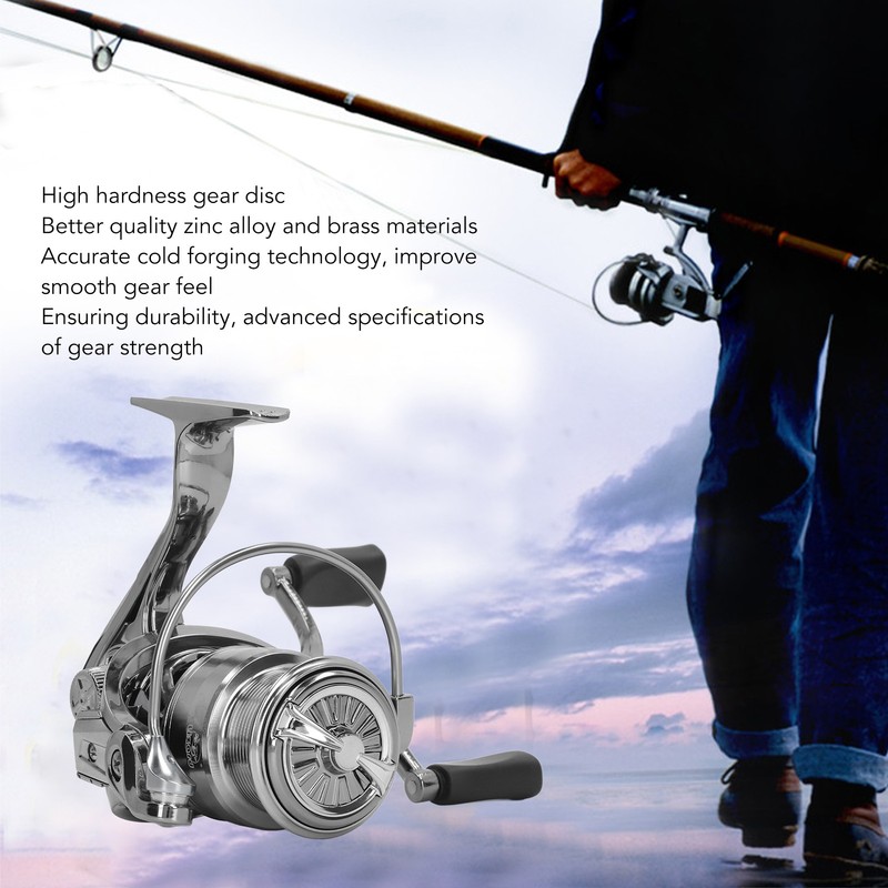 Spinning Reel Long Shot Skew Notch Non Gap Metal Fishing