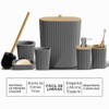 Clara Clark - Juego de Accesorios de baño Gris, Juego