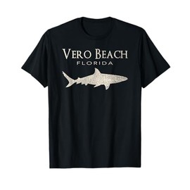 Retro Vero Beach FL Shark T-Shirt Men Women Girls Kids T-Shirt