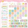 Pastel Classroom Calendar Pocket Chart for Kids Learning with 121