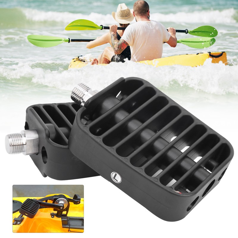 1Pair Plastic Canoeing Kayak Marine Boating Foot Braces Pedal Plate