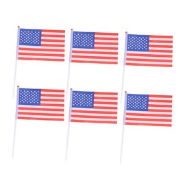 Operitacx USA Flags on Stick 50 Pack of Mini American Flags Portable for Decorations